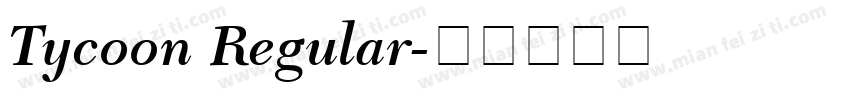 Tycoon Regular字体转换